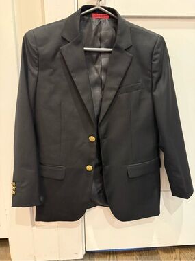 Gioberti Kids Black Blazer with Gold Buttons